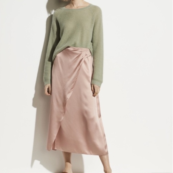 Vince Dresses & Skirts - Vince | Side Pleat Wrap Skirt in Petal
